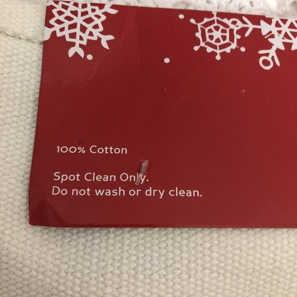 Set Of 4 Christmas Trees & Gold Stars On  White 100% Cotton Background NEW 13x19 - Picture 5 of 7